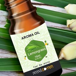 PEEPALCOMM 3Pcs White Electric Leaf Round Diffuser With Lemongrass Aroma Oils - 10ml Each image 3