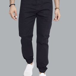 DIVISIVE Men Relaxed Straight Leg Cotton Cargos Trousers-image-51