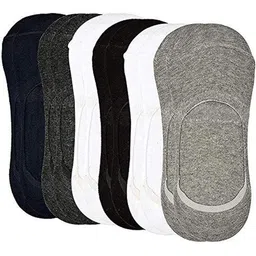 Aadikart Pack Of 6 Cotton Shoe Liners-Length Socks-12