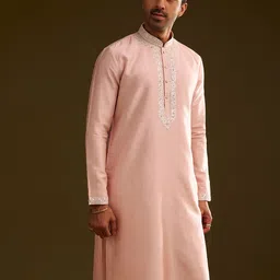 KALKI Fashion Men Ethnic Motifs Yoke Design Kurta with Trousers-picture-18
