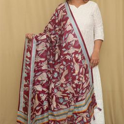 Luxurionworld Printed Art Silk Dupatta-picture-55