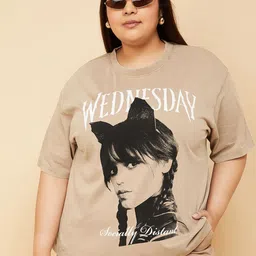 max Typographic Printed Cotton T-shirt-image-58