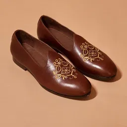 dmodot Men Leather Ethnico Ricamo Bruno Mojaris-picture-49