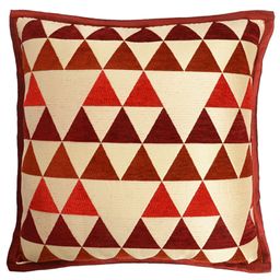 Saral Home Viscose Chenille Cushion Cover Pack of 2 - Maroon-23
