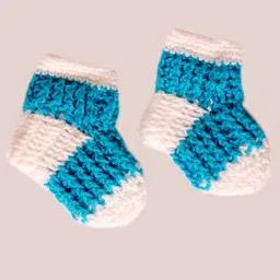 Knits & Knots crochet Striped Socks - Blue-picture-8