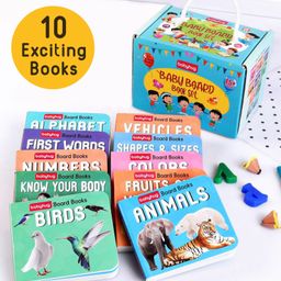 Babyhug Pocket Board Book Set of 10 - English-picture-5