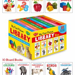 Sawan My First Picture Library Box of 10 Books - English-16