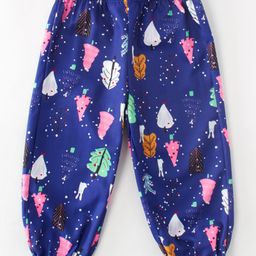 Kookie Kids Full Length Lounge Pants Tree Print - Blue-image-102