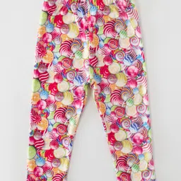 Kookie Kids Full Length Candy Printed Leggings - Multicolour-picture-25