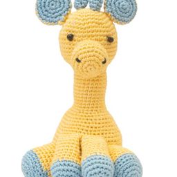 Happy Threads Crochet Giraffe Soft Toy Light Yellow - Height 15.24 cm-22