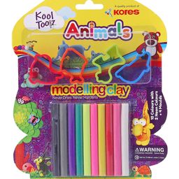 Kores Kool Clay With Theme Based Moulds Multicolor - 100 gm-image-4