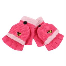 Flaunt Chic Honey Bee Design Mittens - Light Pink-image-82