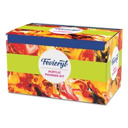 Fevicryl Acrylic Fluid Pouring Kit with 3 Colours Mediums and Silicone Oil DIY Kit - 100 ml each-15