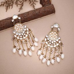 Anouk Diamond Shaped Jhumkas Earrings-13