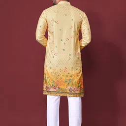AKSHAT CREATION Men Ethnic Motifs Printed RegularKurta Sets image 2