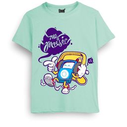 Cooldesi Kids-Unisex Green Cotton Tshirts-image-49