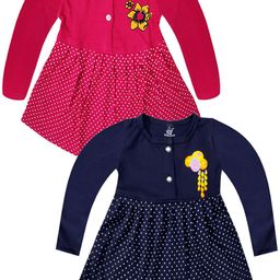 KidzzCart Polka Dot Print Fit & Flare Dress-image-61