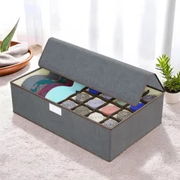 Kuber Industries Grey Set of 1 Regular Drawer Organiser Organisers-48