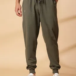 UZARUS Men Regular Fit Mid-Rise Cotton Joggers-image-47