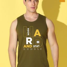 WOOSTRO Pack Of 2 Printed Ultra-Soft Gym Vests VWS26(HARD OLIVE)(HARD MUSTARD)-image-85