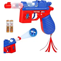 PIPALIYA Kids Realistic Sound Telescope & Light Effect Projector Toy Gun-5