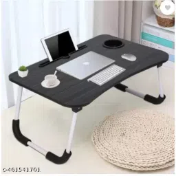 Black Lining Wood Portable Laptop Table-image-86