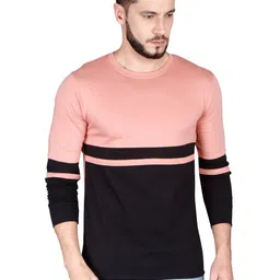QUCO Men Colourblocked Bio Finish Pockets T-shirt-image-79