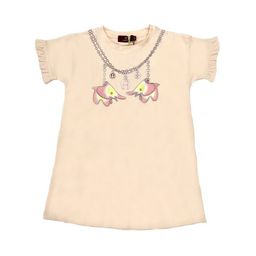 AIGNER Girls Print Round Neck A-Line Casual Dress-image-70