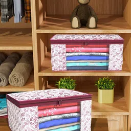 Kuber Industries Maroon Set of 6 Regular Drawer Organiser Organisers-52