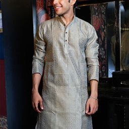 Shasak Men Floral Printed Kurta-image-60
