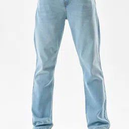 Snitch Men Straight Fit Mid-Rise Light Fade Stretchable Jeans-image-28