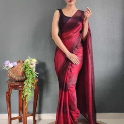 KALINI Striped Pure Crepe Ready to Wear Saree-image-61