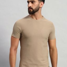 ATICX Men Brand Logo Antimicrobial Slim Fit T-shirt-image-31