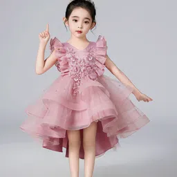 JC SPARKLE Embellished Flutter Sleeve Fit & Flare Dress-image-62