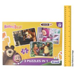 Frank Masha And The Bear 3 in 1 Jigsaw Puzzle Multicolour Set of 3 - 48 Pieces image 3