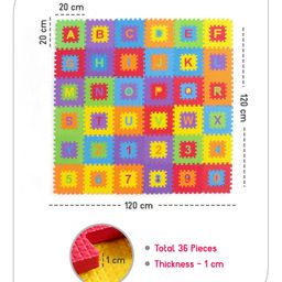 Babyhug Pop Out Playmat Alphabets & Numbers Floor Mat Large (Colour May vary) image 3