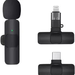 Wireless Microphone for All Type-C, Micro USB, Lightning Mobile Phones Camera Microphone-25