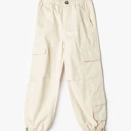 Koton Girls Cotton Mid-Rise Cargos-picture-30