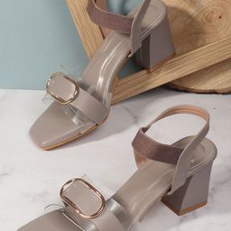 Carlton London Open Toe Block Heel Sandals-48