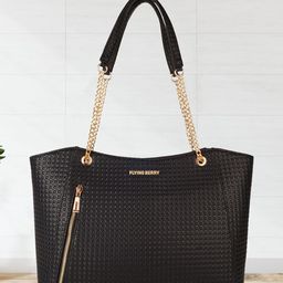 FLYING BERRY Textured PU Structured Satchel-image-25