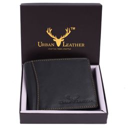 URBAN LEATHER Men Leather Three Fold Wallet-image-75