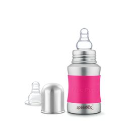 Speedex Pink & Silver-Toned Single Stainless Steel Solid Water Bottle-image-69