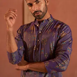 Jompers Men Floral Printed Floral Kurta-picture-26