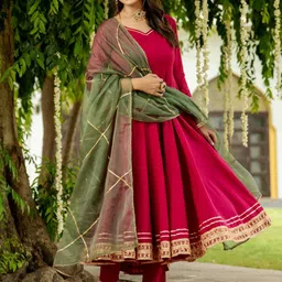 Anni Designer Women Regular Kurta with Trousers & With Dupatta-picture-47