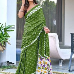 Anouk Bandhani Printed Pure Cotton Saree-29