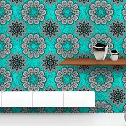 ArtzFolio Printed UV-Resistant Anti-Bacterial Damask Floral Pattern Peel & Stick Wallpaper-image-88