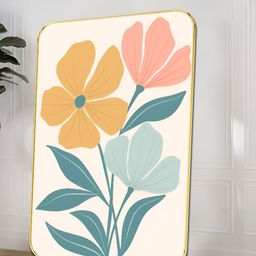SAF White & Pink Floral Printed Wall Art-image-51