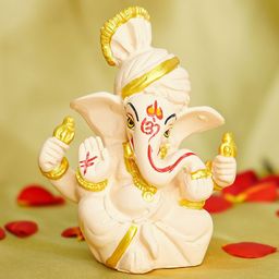 Ekhasa Peach Ganesh Idol Showpiece-image-12