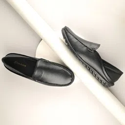 KRAASA Men PU Loafers-image-66