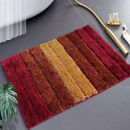 IVAZA Red Microfibre 1400 GSM Bath Rugs-picture-21